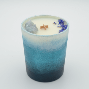 Krystalová svíčka s celestýnem - Svíčky Dória