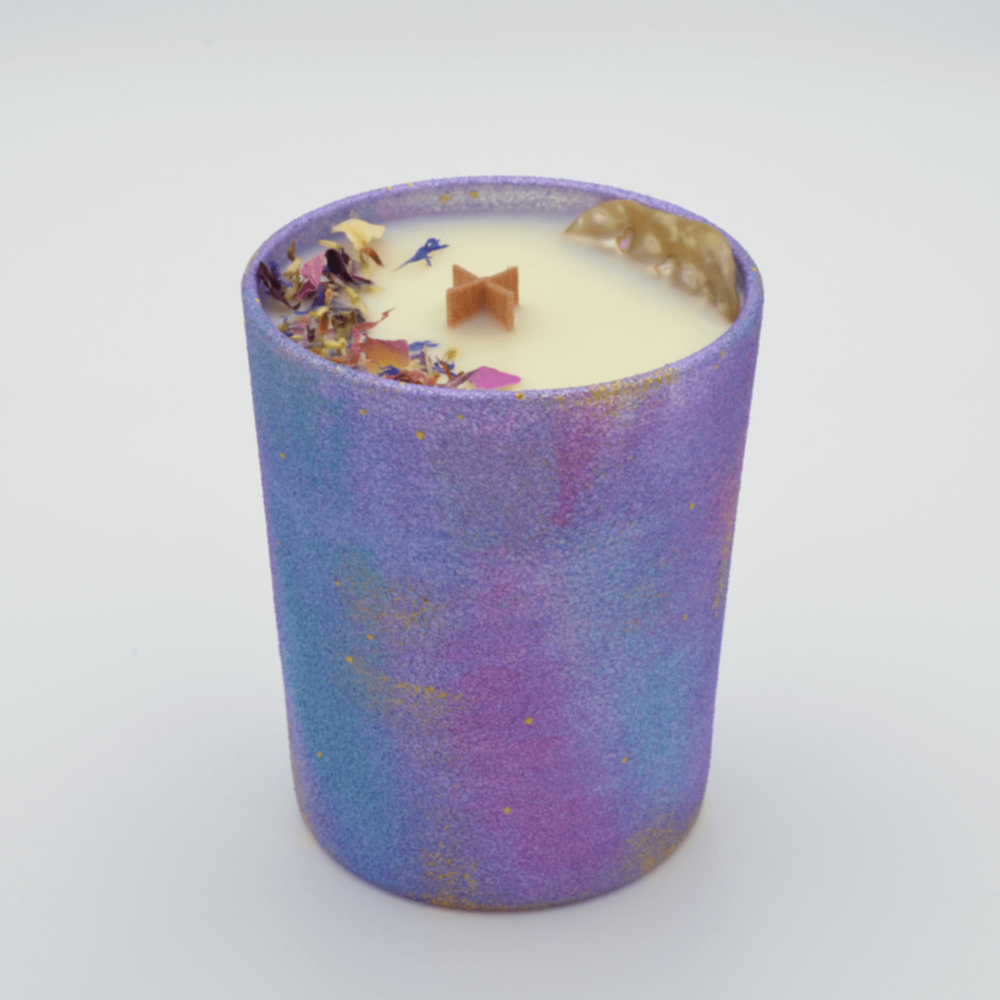 Krystalová svíčka s perletí - Svíčky Dória