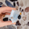 Krystaly a svíčky Dória - akvamarín II 1