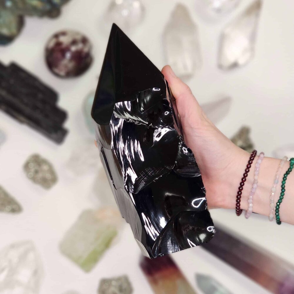 Svíčky a krystaly Dória - Obsidián špice (5)